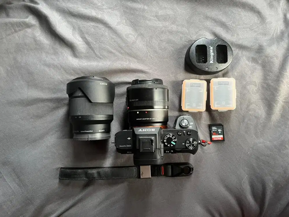 Sony A7 II + Lens Kit + Yongnuo 50mm