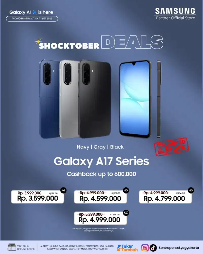 Promo Samsung A07 dan A17 BIG Deals banyak promo