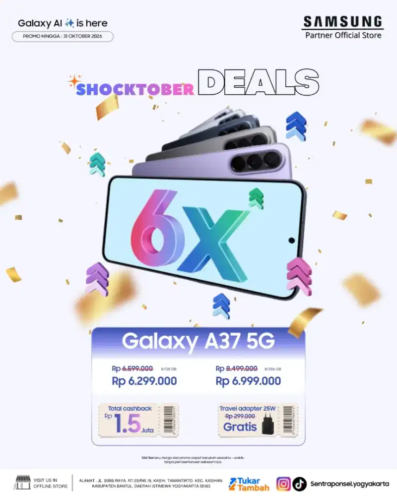Promo BIG Deals Samsung A37 dan Samsung A57 get free banyak