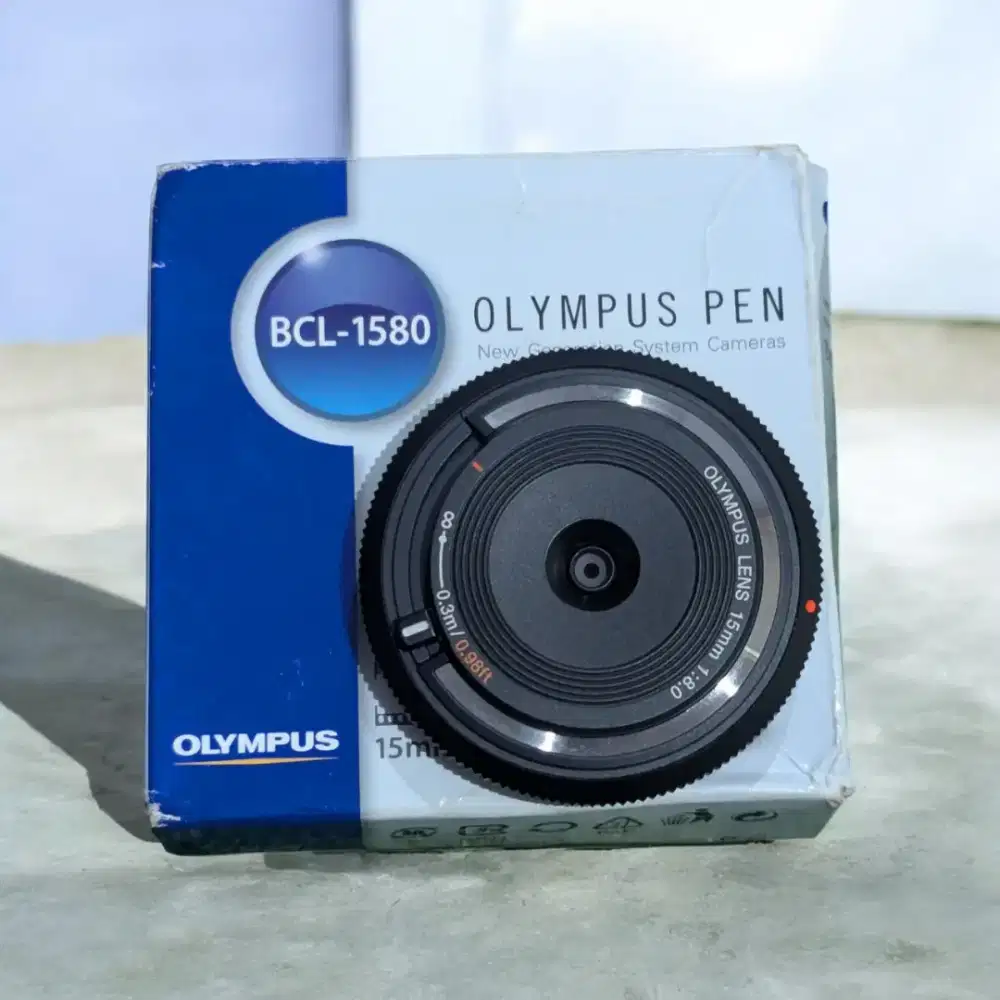 Lensa Olympus 15mm f8.0 - Body Cap Lens