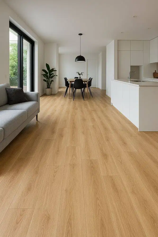 SPC Flooring 5mm System Click | SPC Lantai Motif Serat Kayu