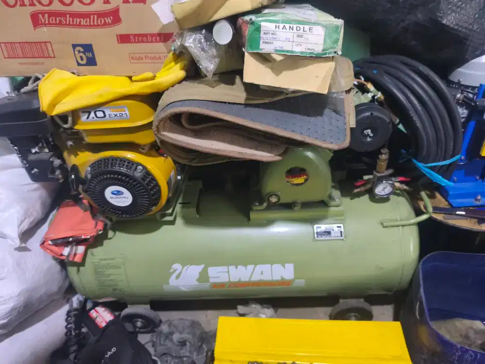 Kompresor bensin swan mesin robin kondisi new