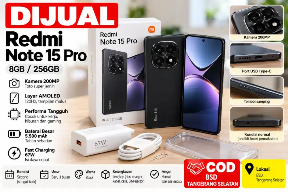hp redmi note 15 pro 8/256