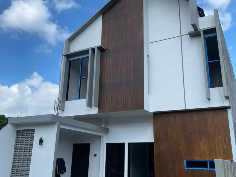 rumah 2 lantai di soba lokasi strategis pinggir jalan raya elegan nyaman bisa desain sendiri