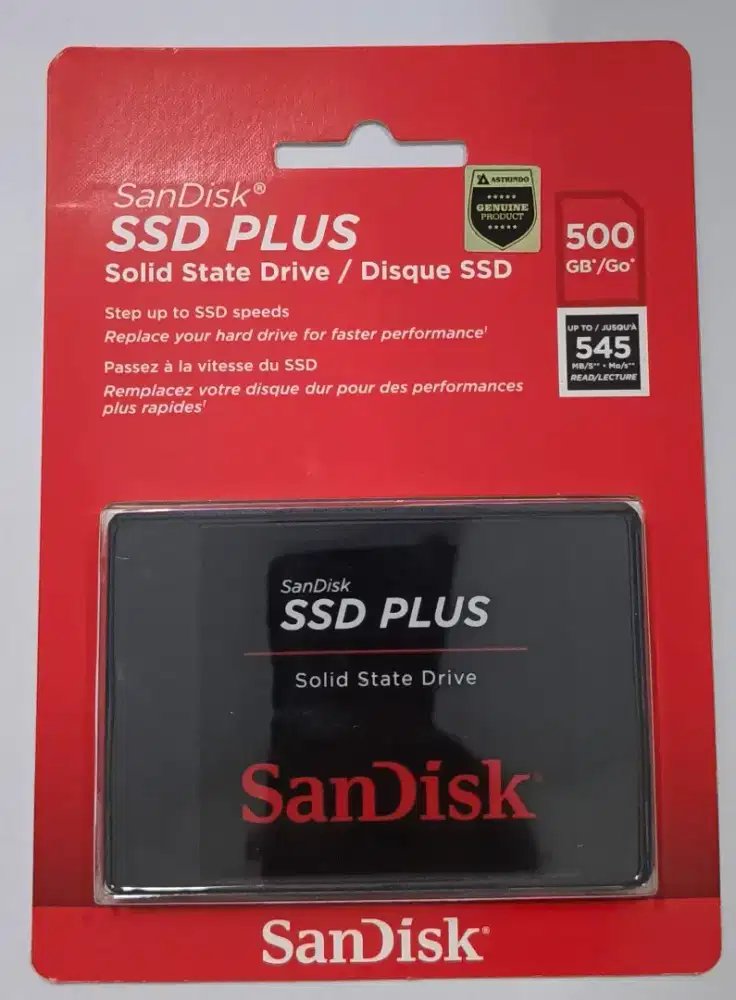 SANDISK SSD PLUSS 500 GB - BARU SEGEL 100% JUAL RUGI LAGI BU