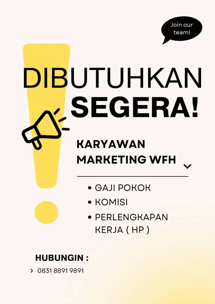 Marketing dan Admin