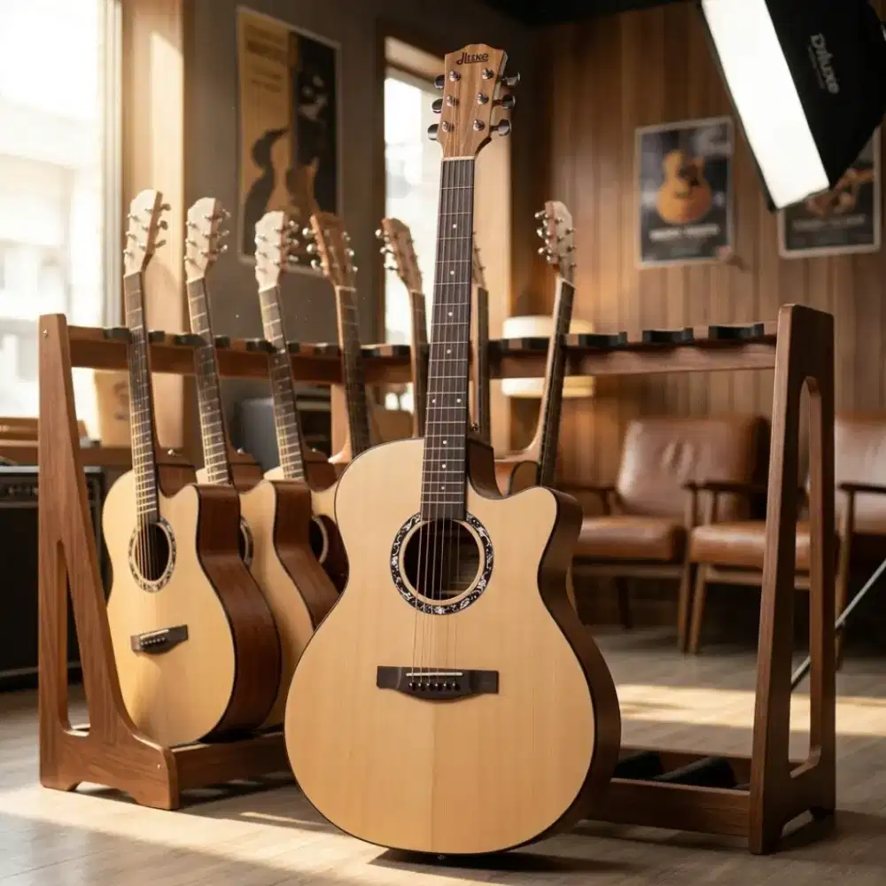 Gitar Akustik Cutaway Dluxe DF-110 New Original