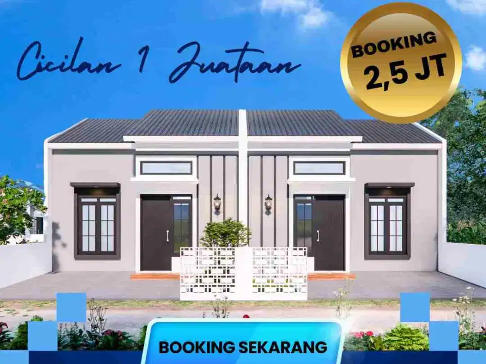 DIJUAL RUMAH FLAT 1 JT SAMPAI LUNAS DEKAT POLINELA POLTEKKES AL KAUTSAR UNILA