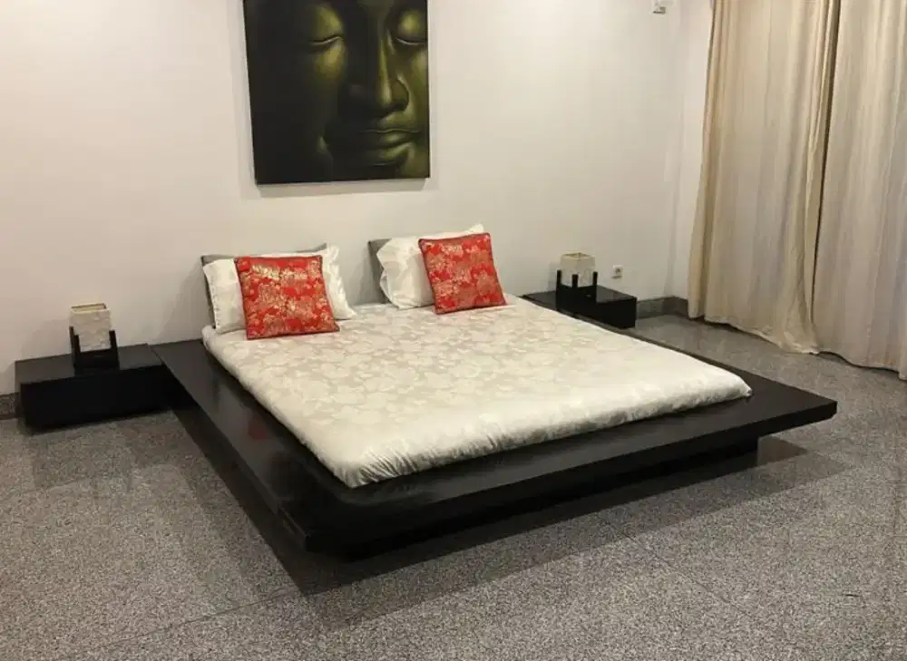 Jual Ranjang / Tempat Tidur Kayu Jati ASLI + Spring Bed