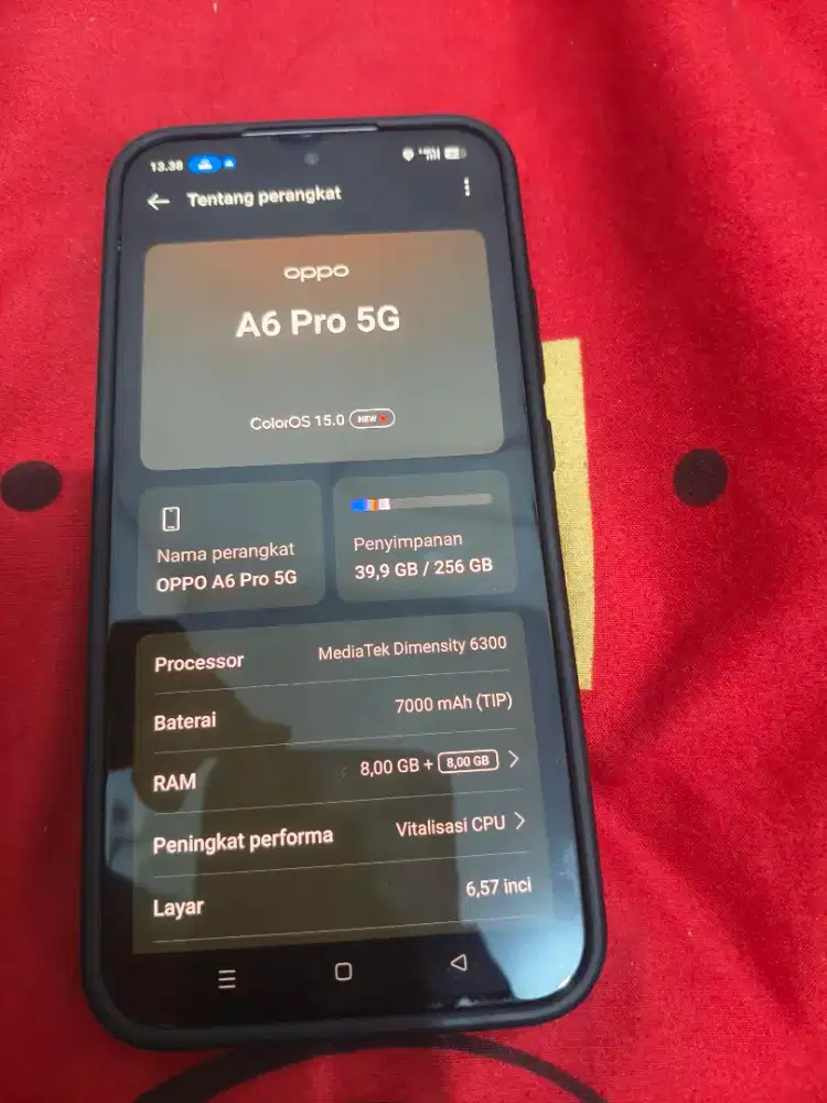 Oppo A6 Pro 5G 8/256 pink batre 7000