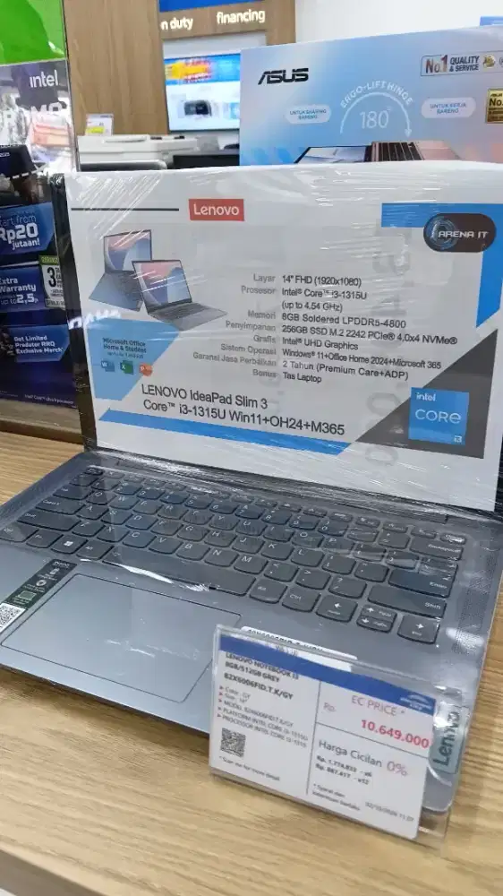 CICILAN LENOVO NOTEBOOK I3 8/512GB GREY