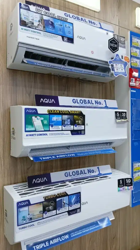CICILAN AQUA AC SPLIT 1 PK INVERTER WHITE