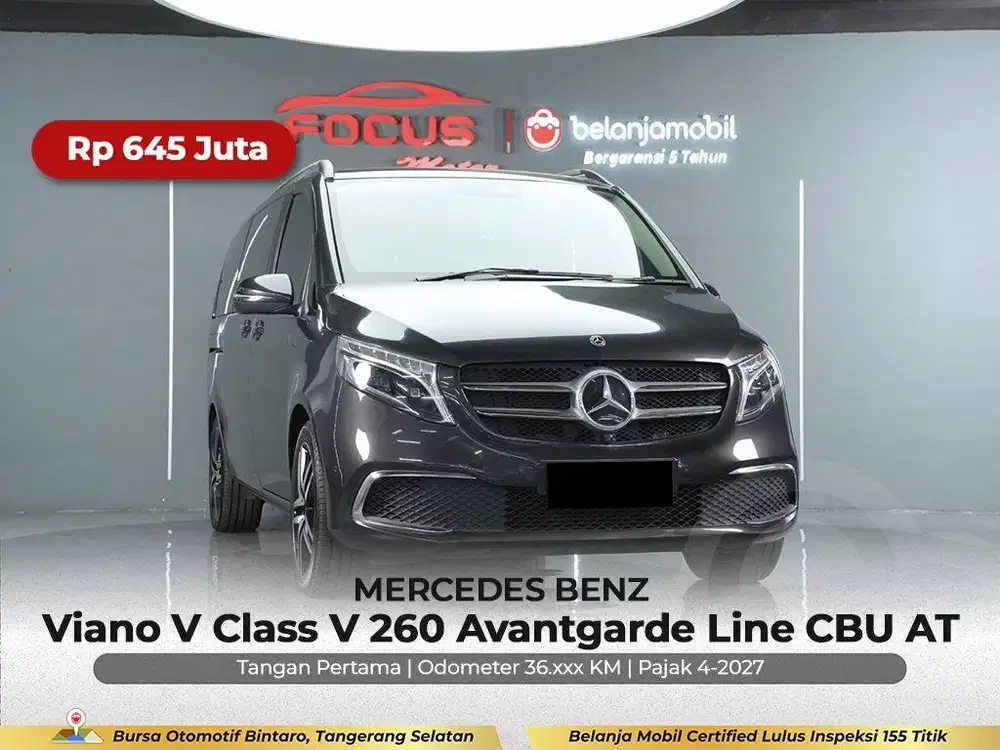 [GARANSI 5TH] Mercedes Benz Mercy Viano V260 Avantgarde 2019/2020/2021