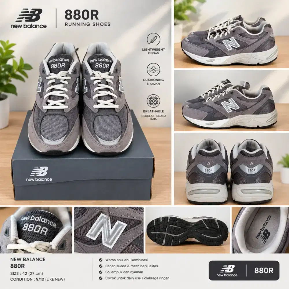For sale Sepatu NB 880R (seri terbaru) Second like new