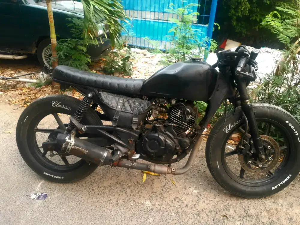 Bajaj pulsar 180 modifikasi cooper tahun 2011 hitam istimewa lengkap