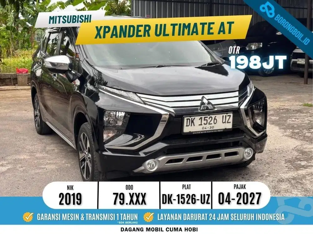 MITSUBISHI XPANDER ULTIMATE 1.5 AT 2019 HITAM LOW KM ISTIMEWA