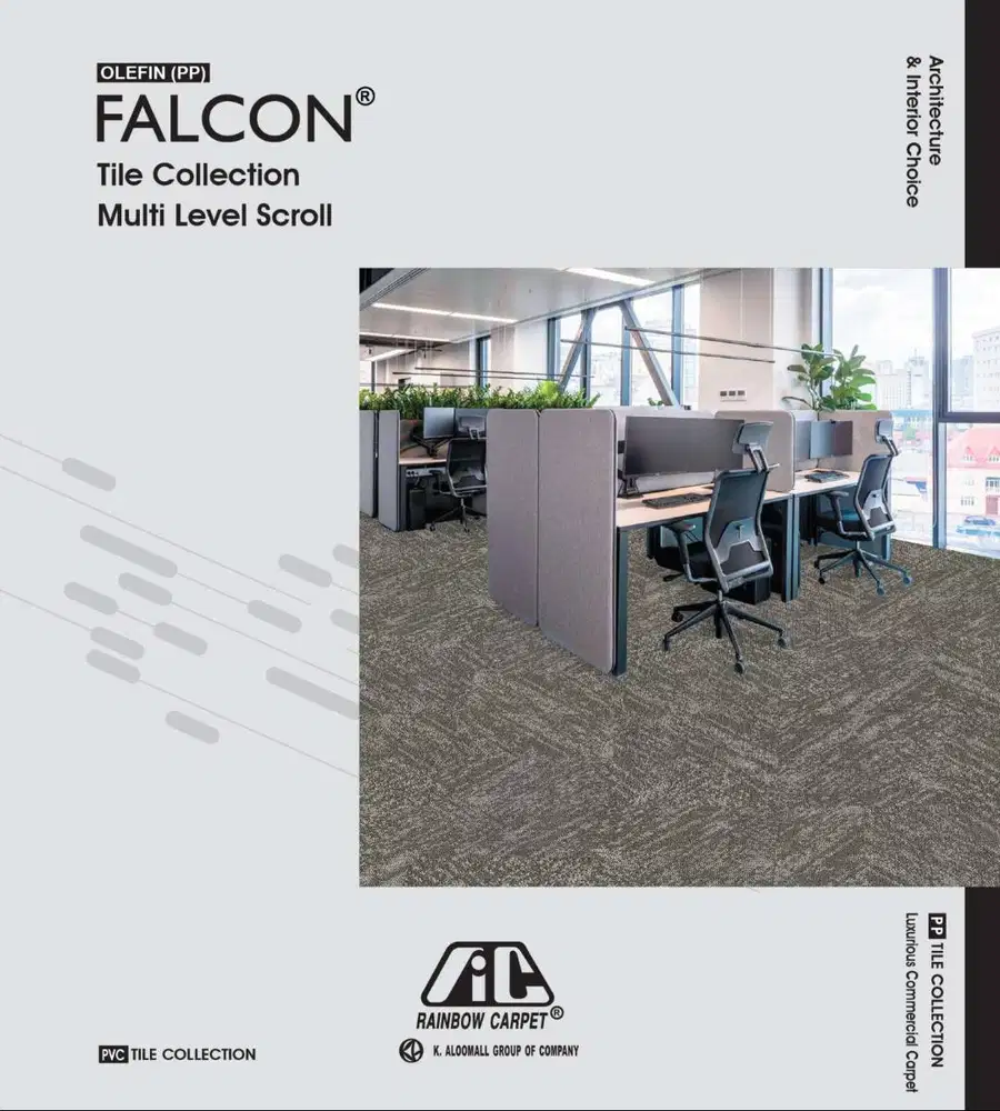 Karpet Tile Falcon 50cm x 50cm/Karpet Kantor/hotel/Alas Lantai Ruang T