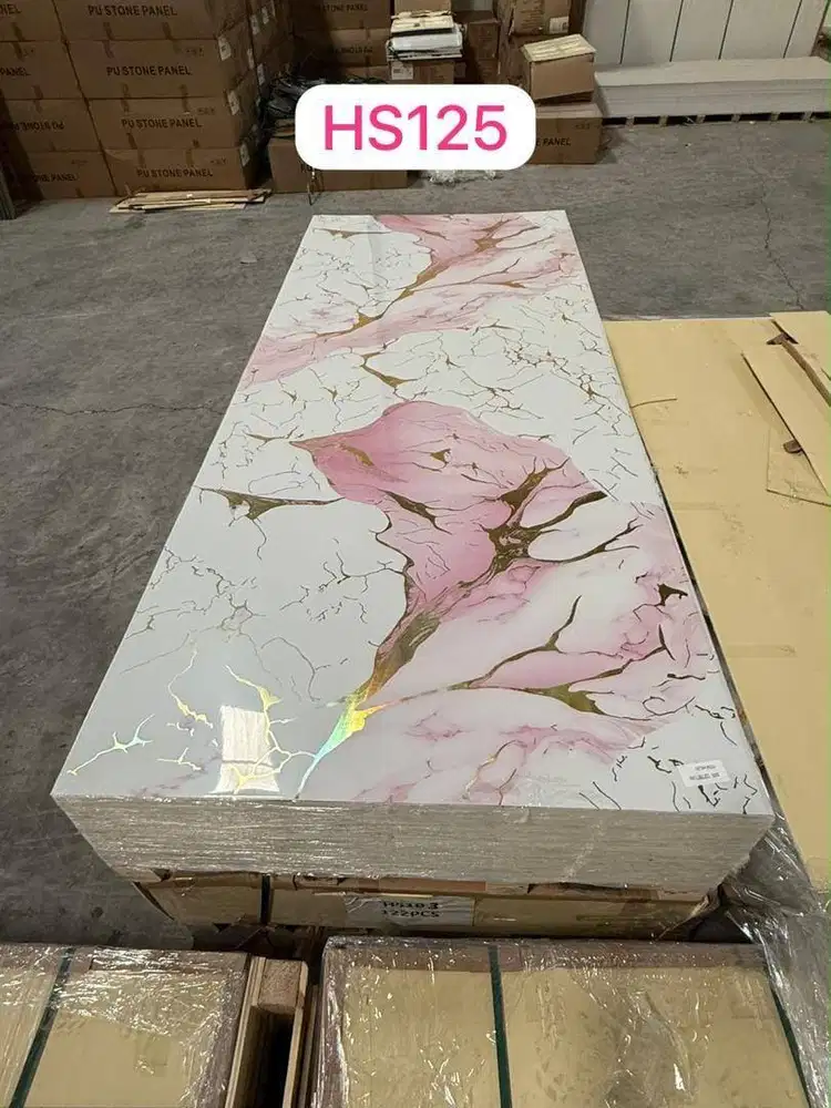 UV MARMER DINDING PVC INTERIOR 1220x2900MM (Tersedia Jasa Pasang)