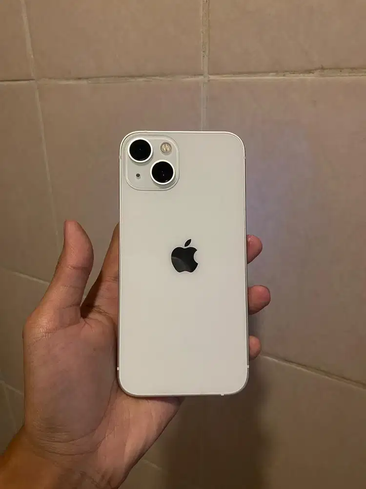 iPhone 13 128 Starlight Fullset Original No Minus