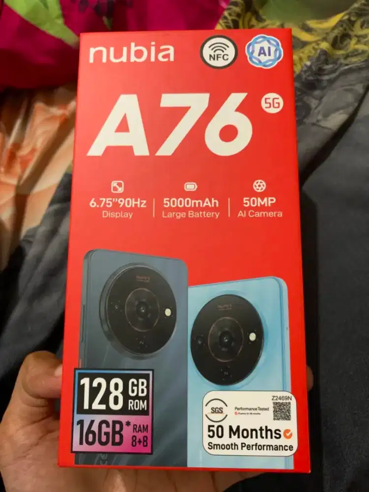 Nubia A76 5G bekas rasa baru