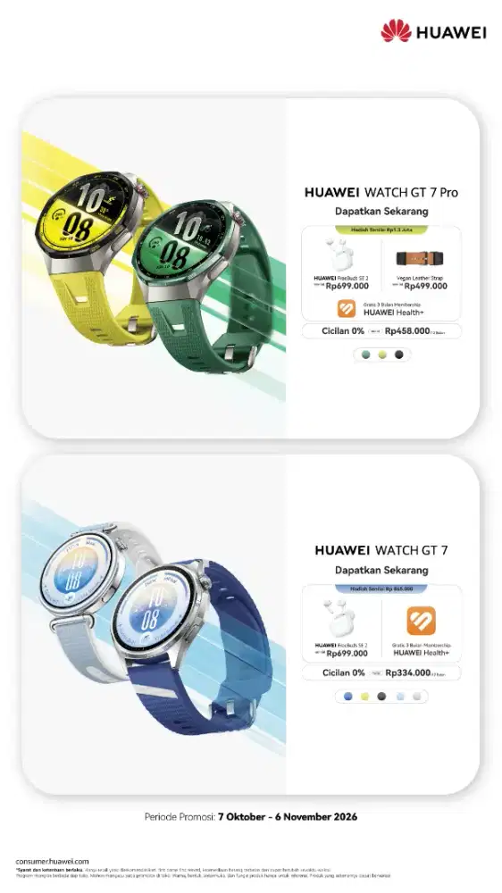Huawei Watch GT 7 Basic 46mm New Garansi resmi  Promo dan bonus