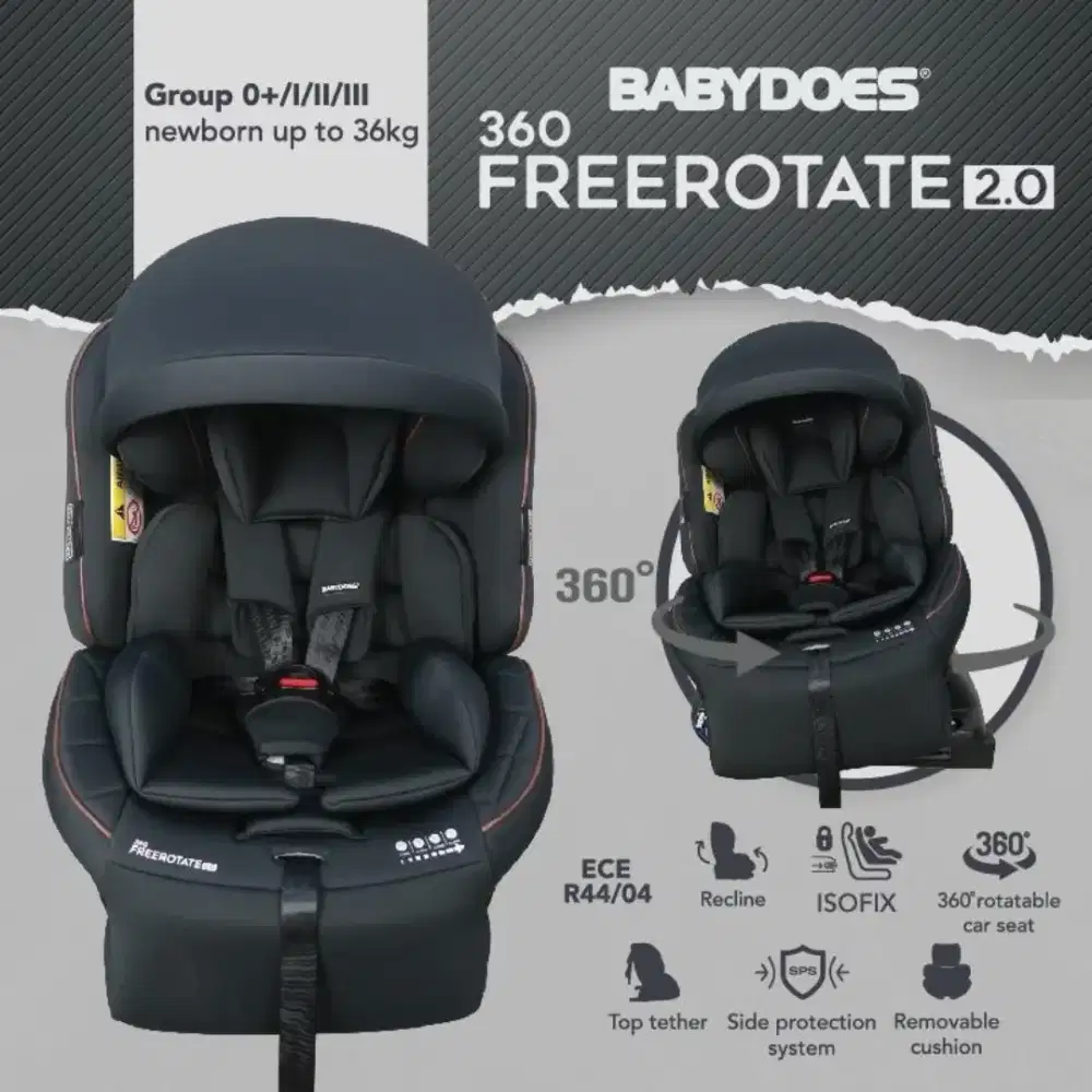 (UNUSED) BABY CARSEAT BABYDOES 2.0
