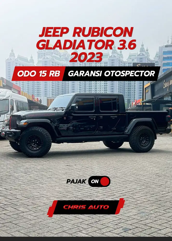 Tdp57jt Angs49.2jt [Odo 15rb]GLADIATOR RUBICON 3.6 PENTASTAR 2024 2023