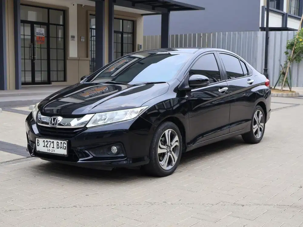 HONDA CITY SEDAN E CVT MATIC AT 2015 HITAM GANJIL LOW KM