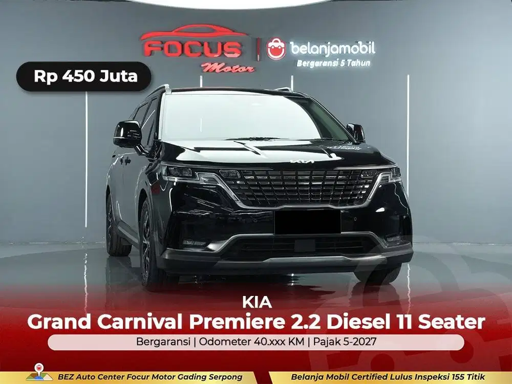 [GARANSI 5THN] Kia Carnival Premiere 2.2 11 Seat Diesel 2021/2022/2023