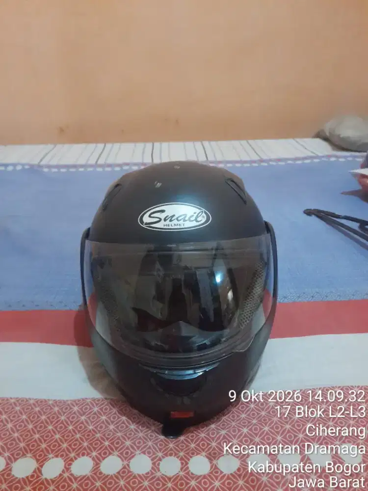 Helm Snail Modular hitam