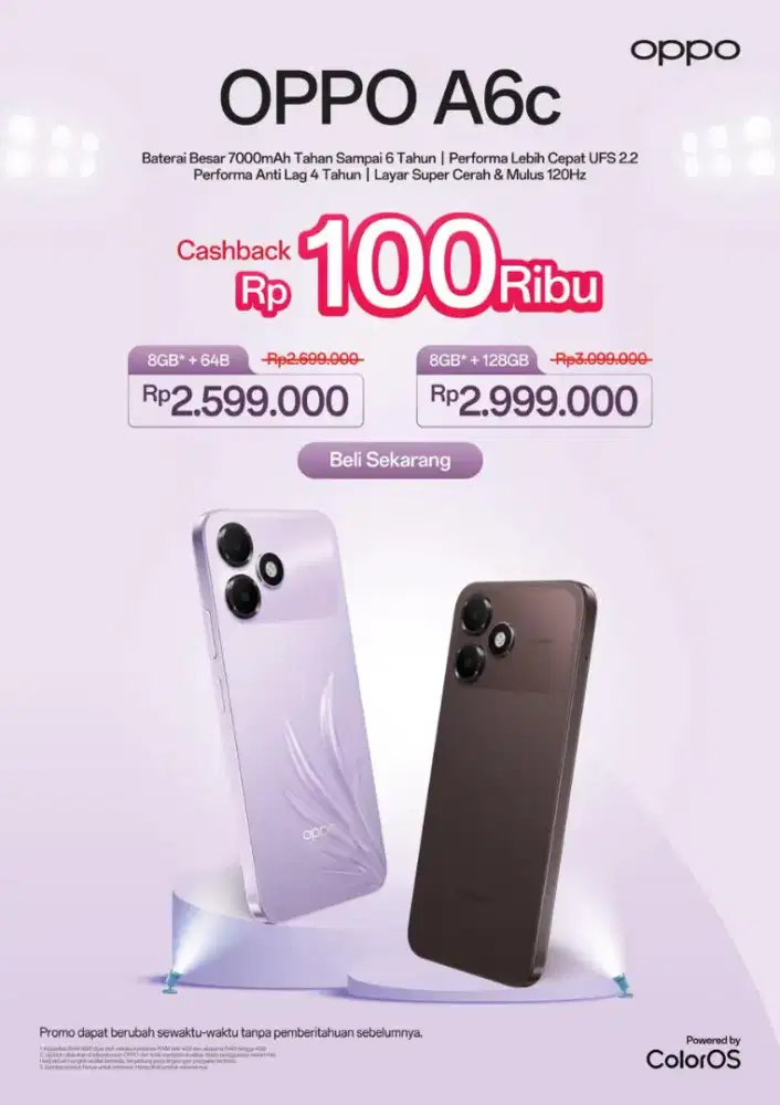 OPPO A6C RAM 8 TERBARU