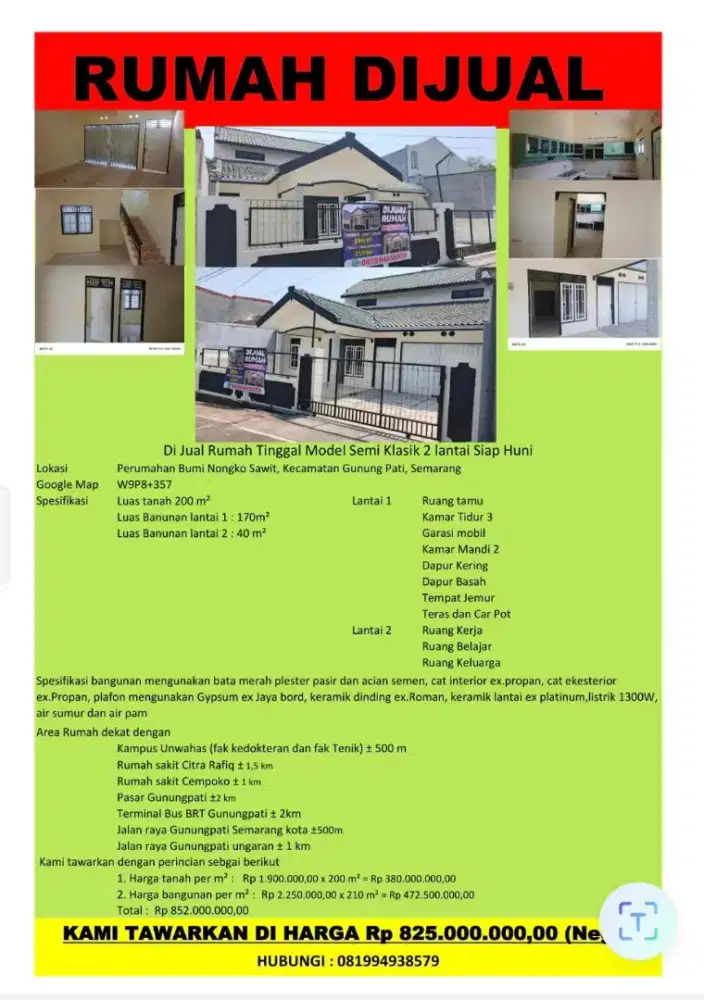 DIJUAL RUMAH SEMI KLASIK