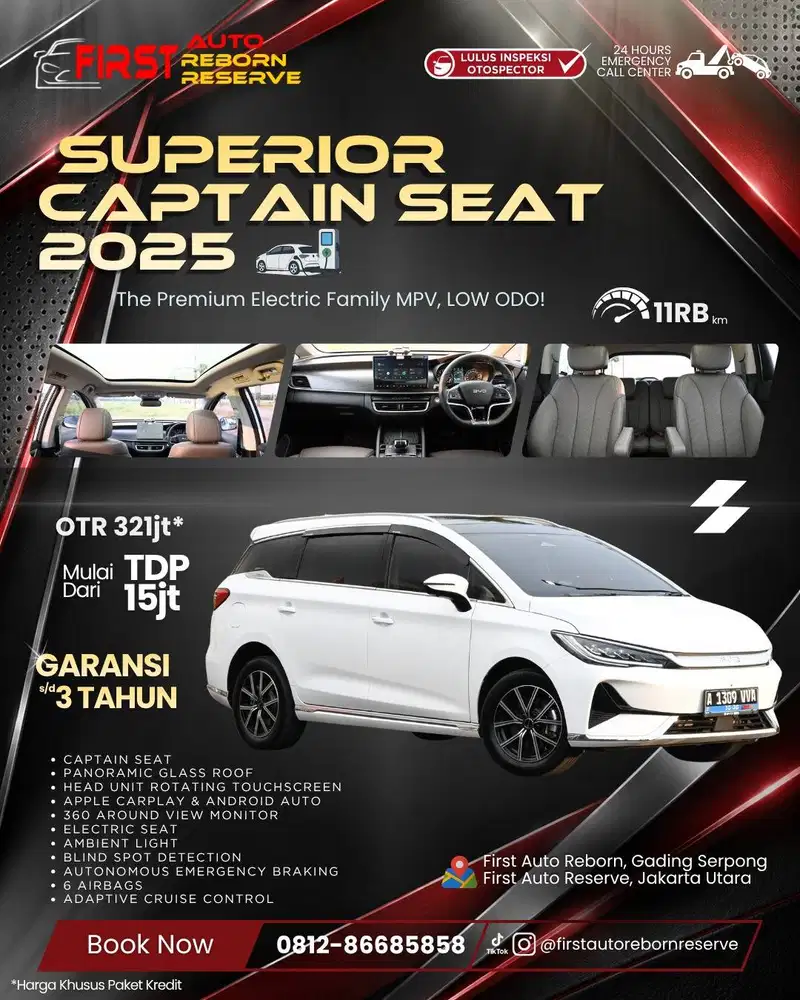 BYD M6 Superior Captain Seat 2025