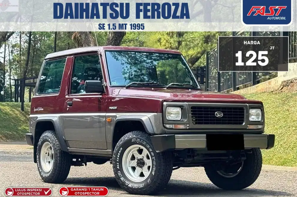 LOW KM.26RB ANTIK DAIHATSU FEROZA MANUAL 1.5 BENSIN PAJAK PANJANG