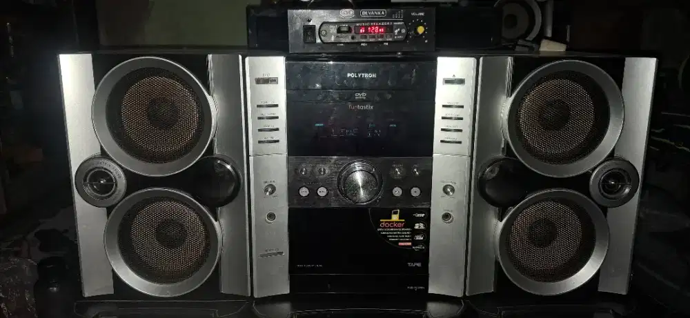 Mini Compo Polytron Funtastix  Speaker Double Woofer + Modul Bluetooth