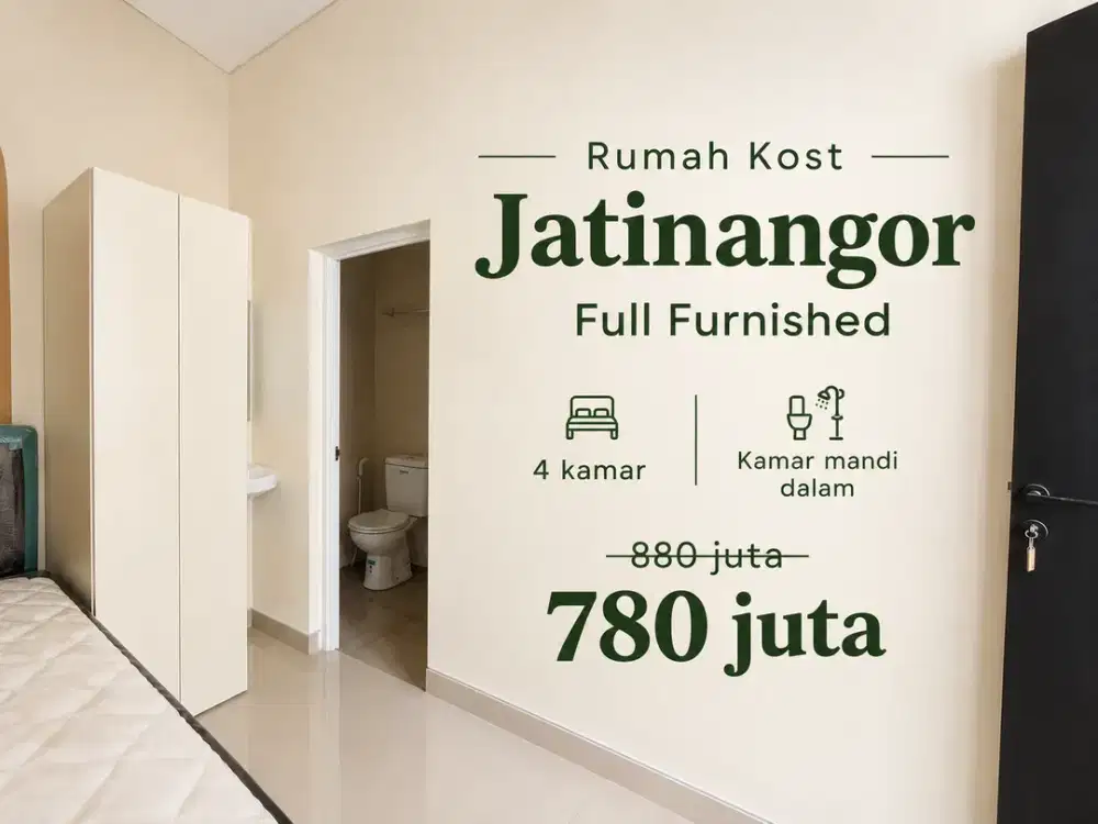 Rumah Kost Dekat Kampus Jatinangor - Full Furnished
