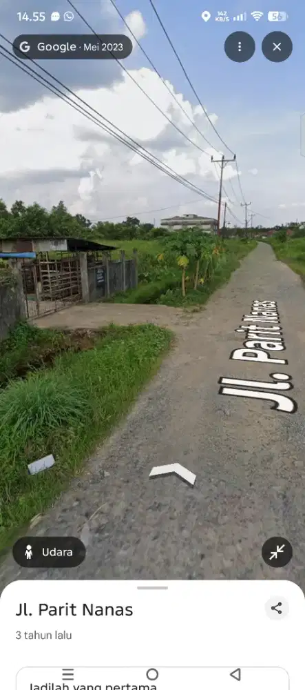 Tanah siap bangun. Cocok utk gudang