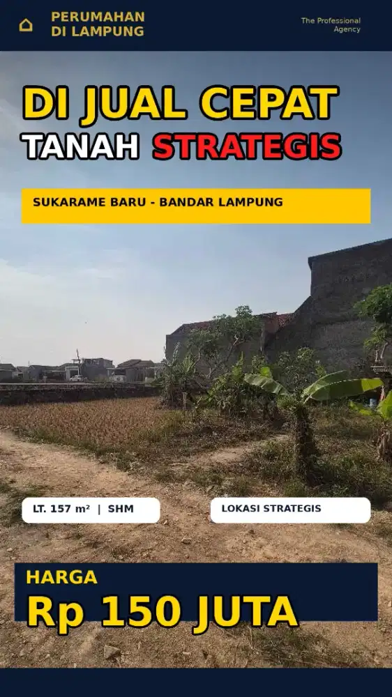 TANAH MURAH DI SUKARAME