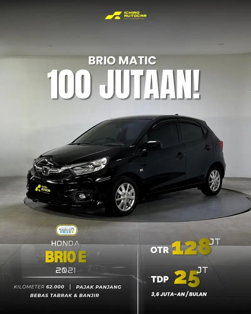 [FREE GARANSI 1TH] HONDA BRIO E 2021