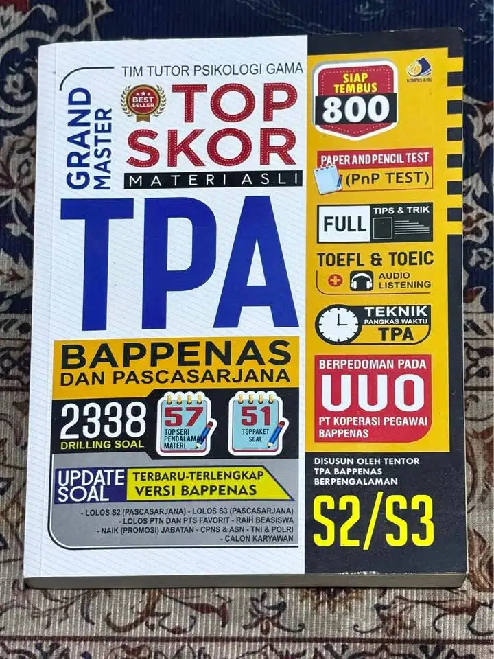 Dijual buku TPA Bappenas dan Pascasarjana S2 S3