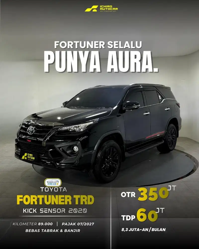 [FREE GARANSI 1TH] TOYOTA FORTUNER TRD SPORTIVO 2020