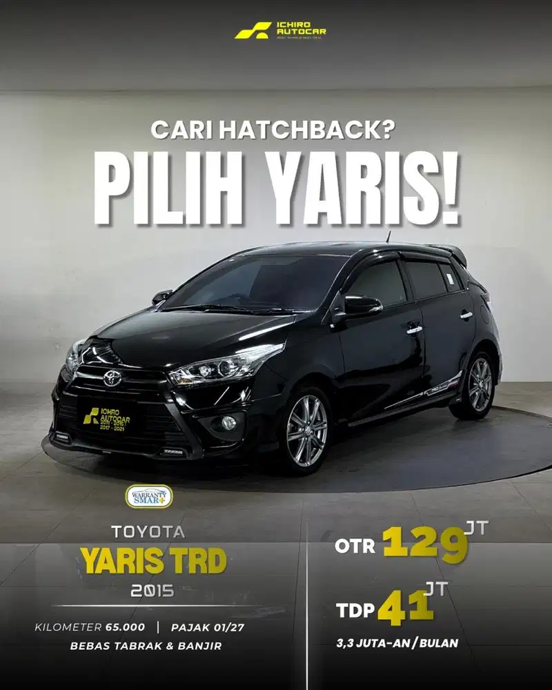 [LOW KM 65RBAN] TOYOTA YARIS TRD SPORTIVO 2015