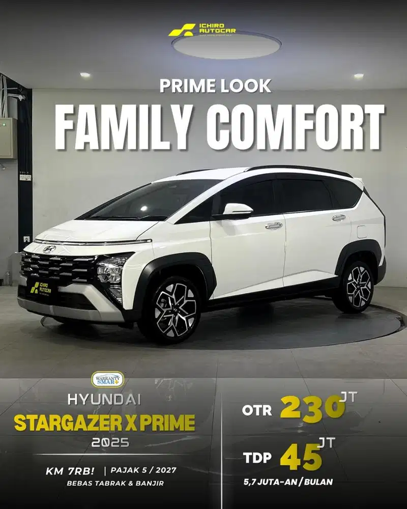 [LOW KM 7RBAN] HYUNDAI STARGAZER X PRIME 2025