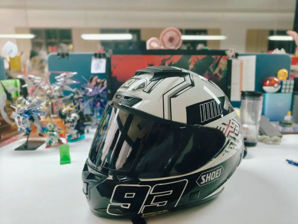 Scott RX7 motif Marquez White Ant (sudah pakai logo Shoei)