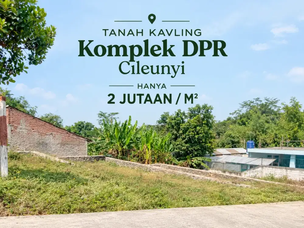 Tanah 164 M² Hadap Utara di Cileunyi, SHM - 360 Jutaan