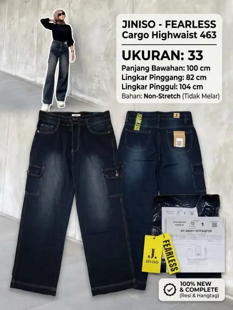 JINISO - FEARLESS Cargo Highwaist 463-Ukuran 33