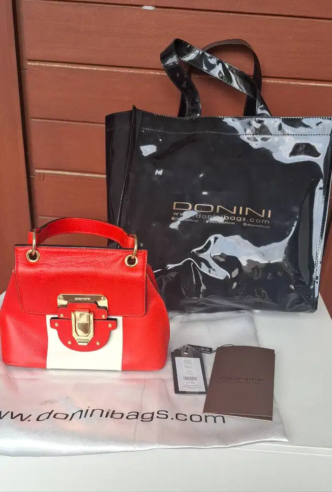 Dijual tas Donini second murah, mulus
