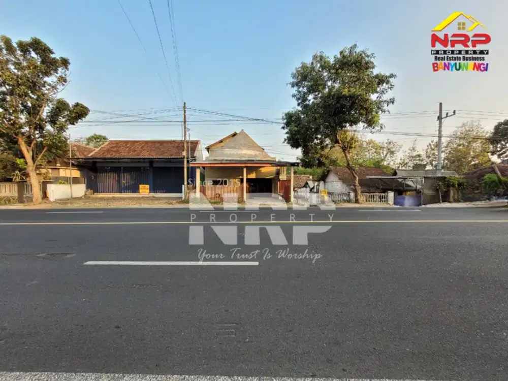 Dijual Tanah dengan Bangunan di Jl. Utama Rogojampi - Banyuwangi