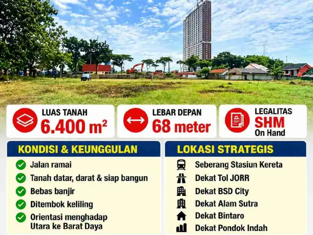 *DI JUAL CEPAT LAHAN DI BSD, TANGERANG SELATAN*‼‼