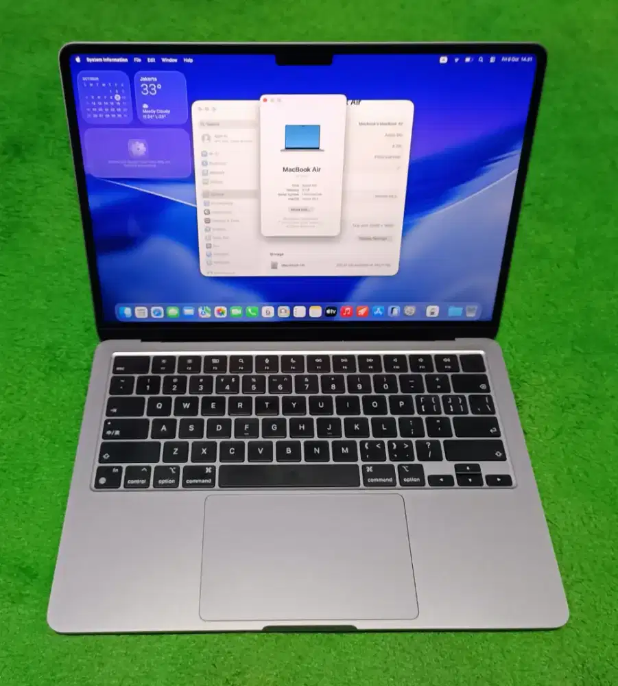Apple MacBook Air M2 2022 13inch M2 8/256 GB Grey Mulus Murah